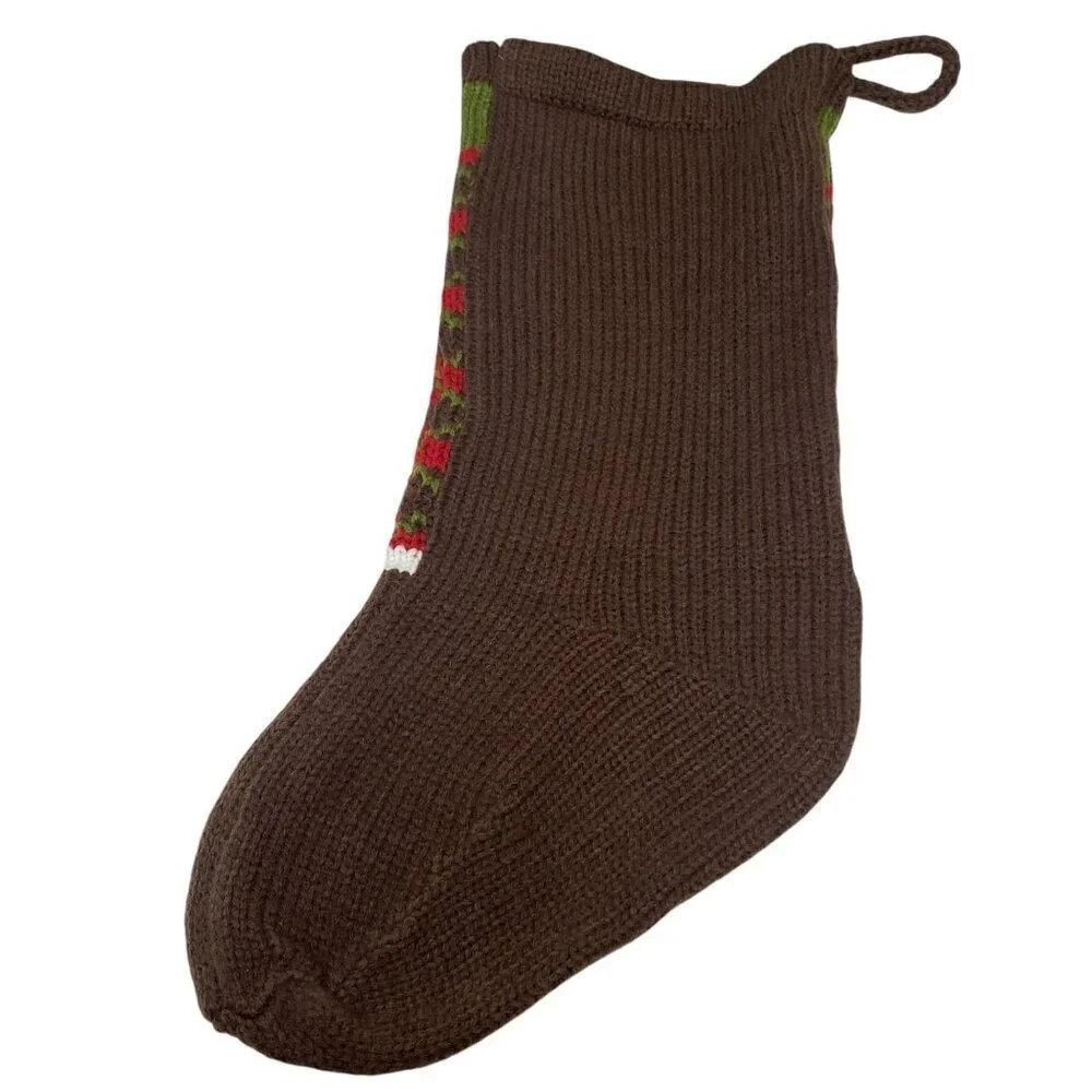 Christmas Stocking Argyle Target Wondershop Preppy Fair Isle Holiday Decor